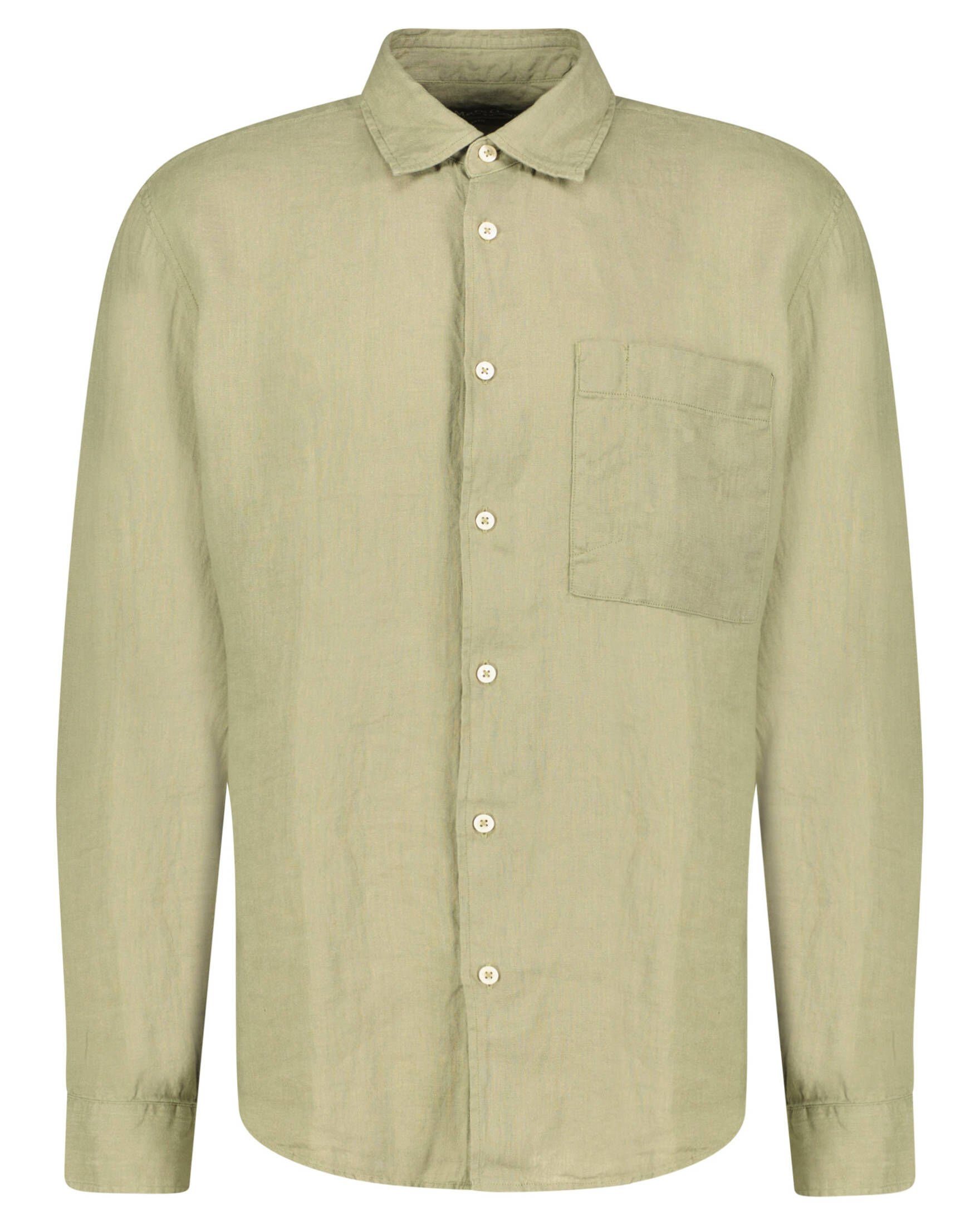 Marc O'Polo Langarmhemd Herren Hemd (1-tlg) oliv (45) | Hemden