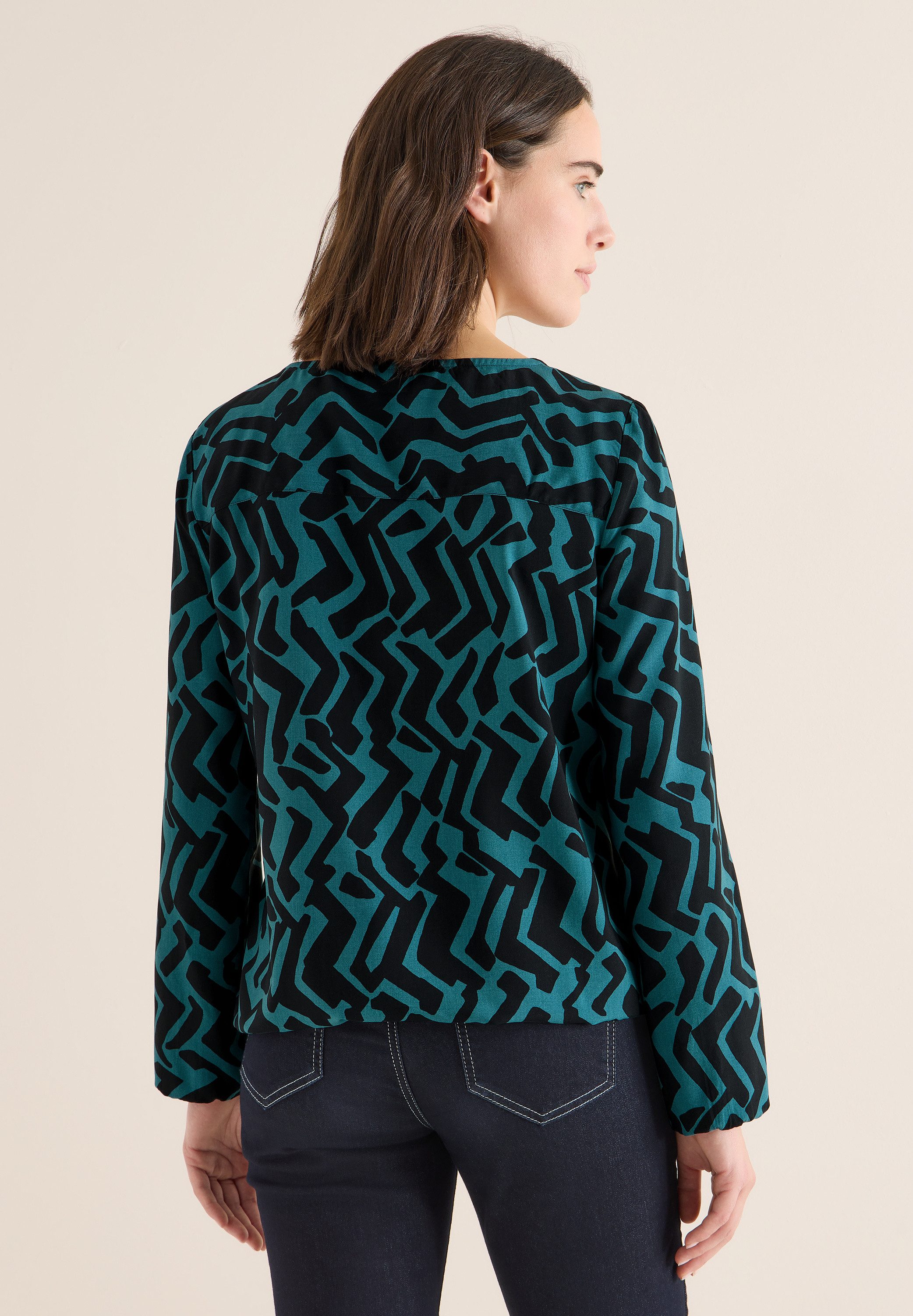 CECIL Langarmbluse mit grafischem Muster günstig online kaufen