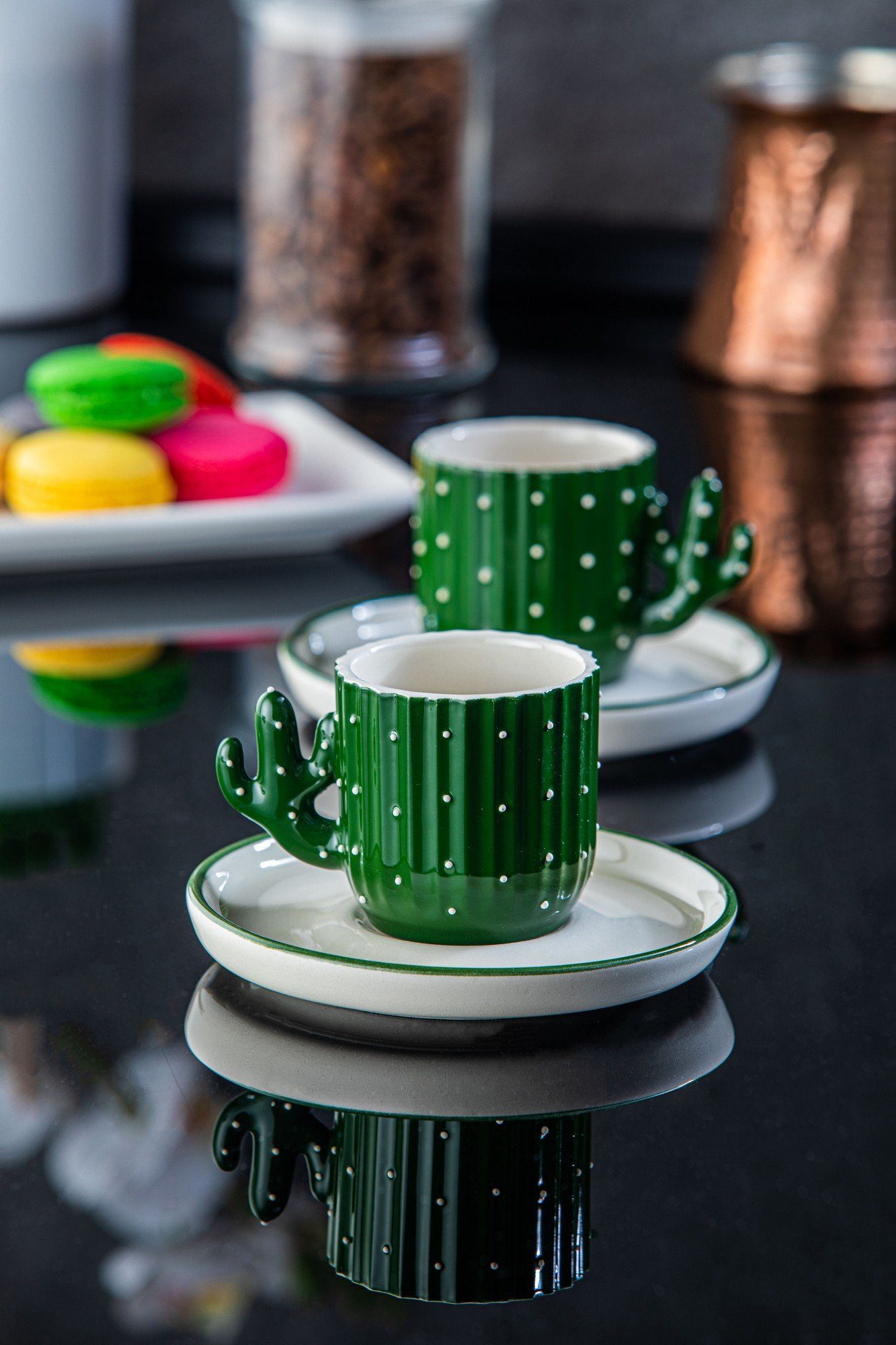 Hermia Grün, Kaffeetassen, DRL1114, Concept Tasse Keramik 100%