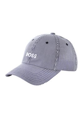 BOSS Baseball Cap Zed-Stripes mit BOSS Logostickerei, gestreift, Weite verstellbar, Luftlöcher