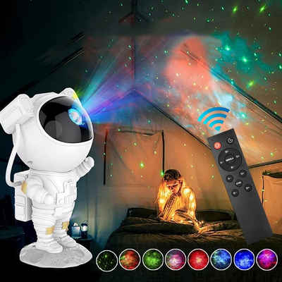 Insma Nachtlicht, LED fest integriert, Multifarbe, LED Astronaut Galaxy Projektorlampe Sternennachtlicht für Kinder Decor