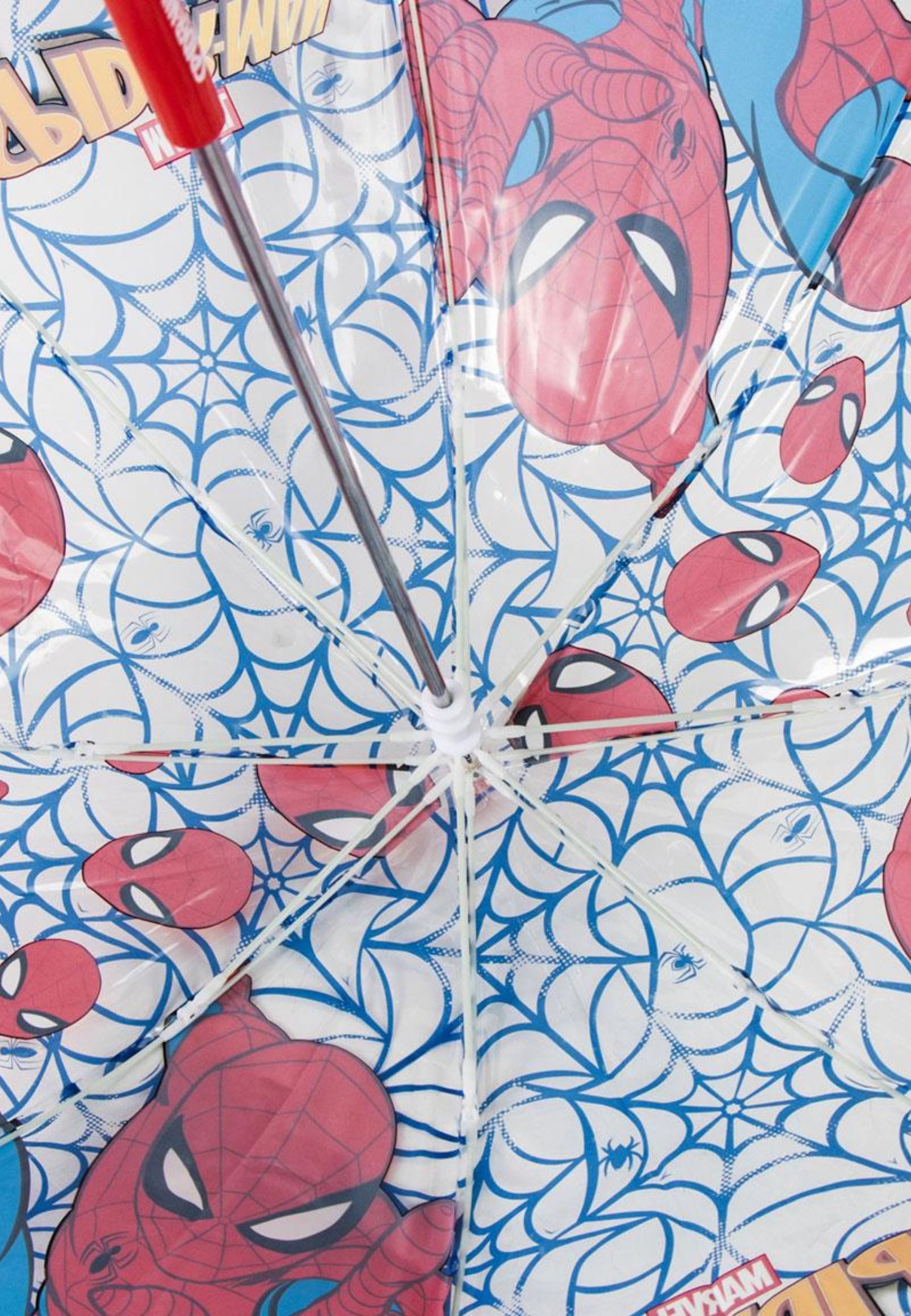 Disney Taschenregenschirm Spiderman Transparenter Regenschirm Manuell Kinder
