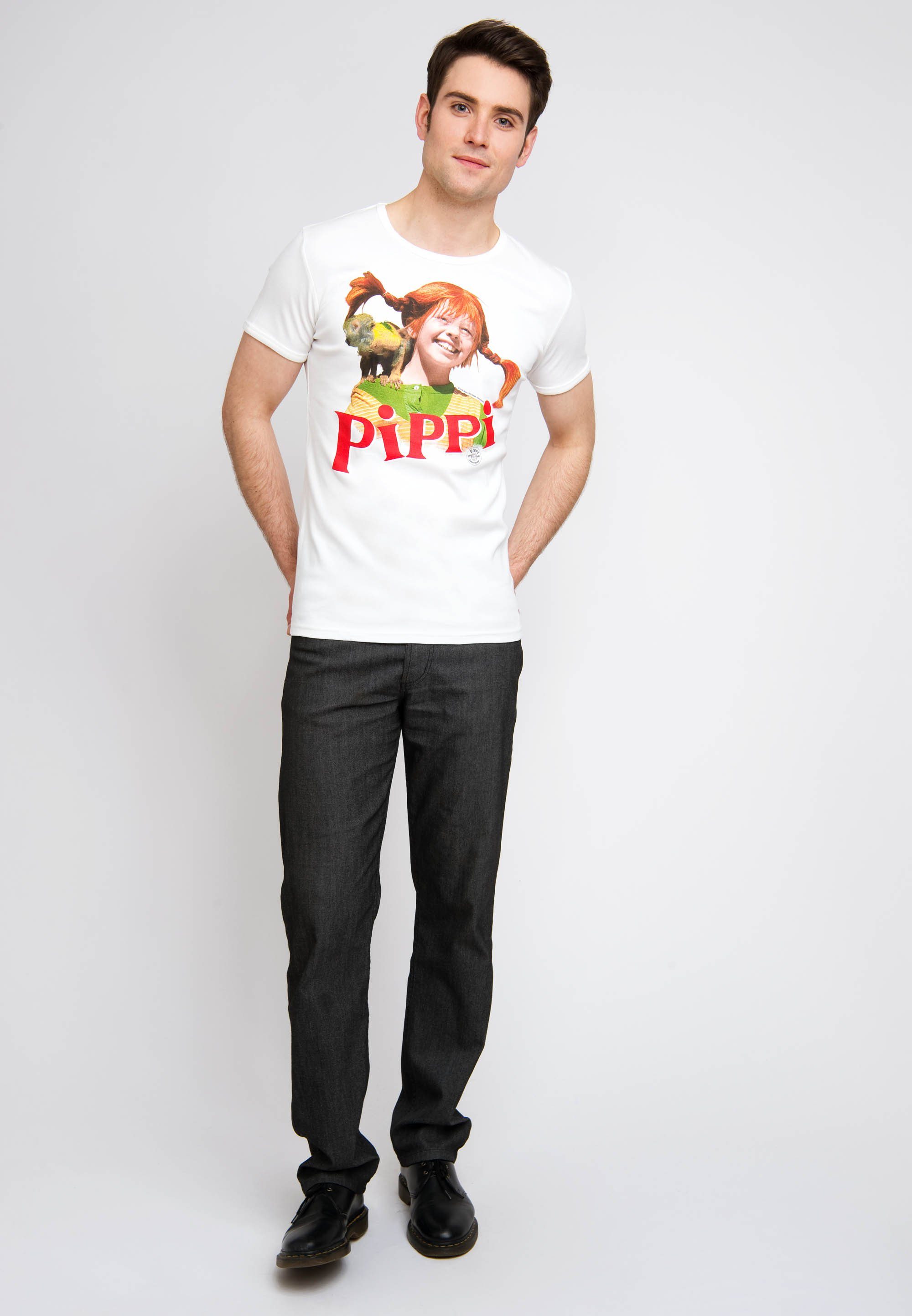 LOGOSHIRT T-Shirt Pippi Langstrumpf mit frechem günstig online kaufen