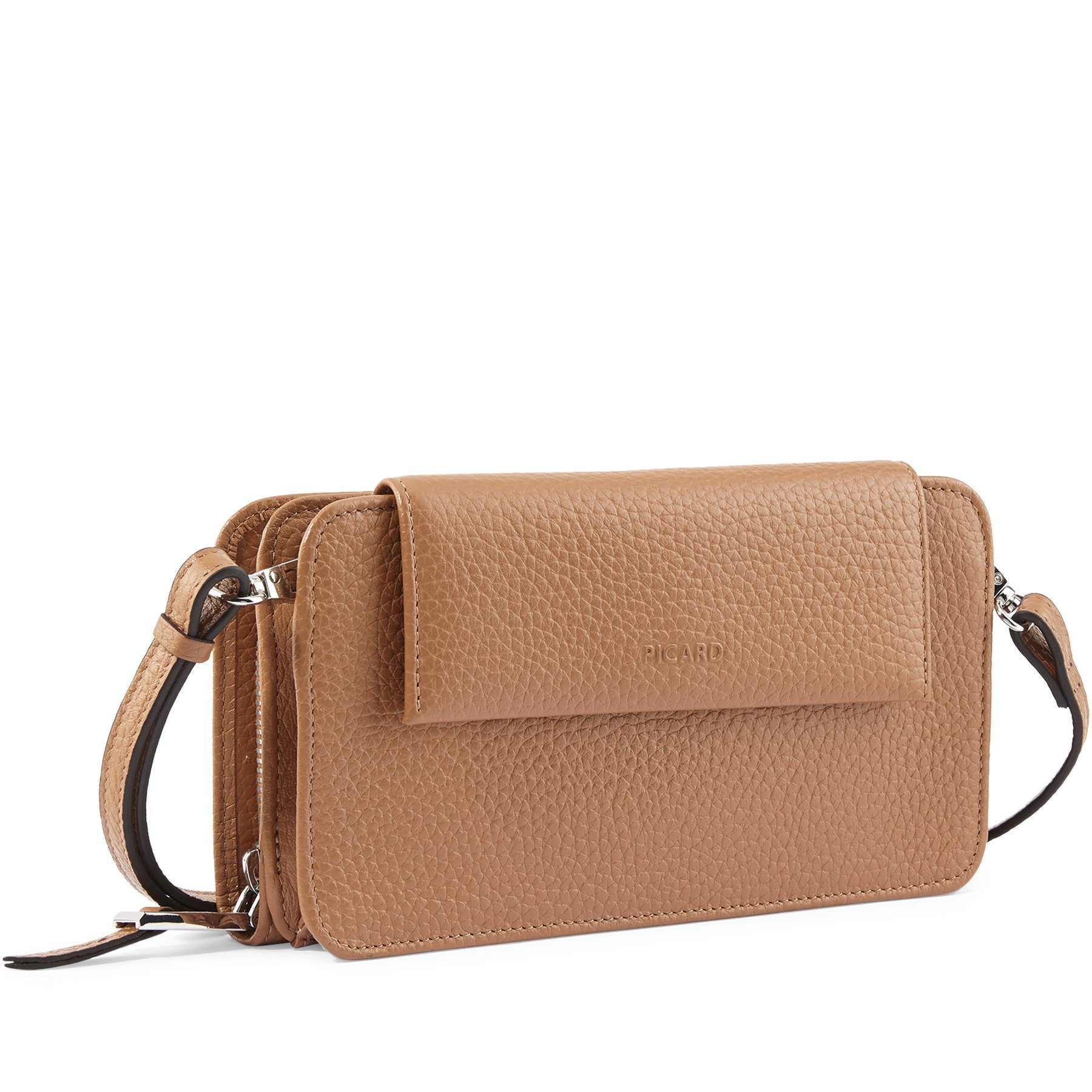 Picard Schultertasche PICARD Handytasche Pure aus Echtleder