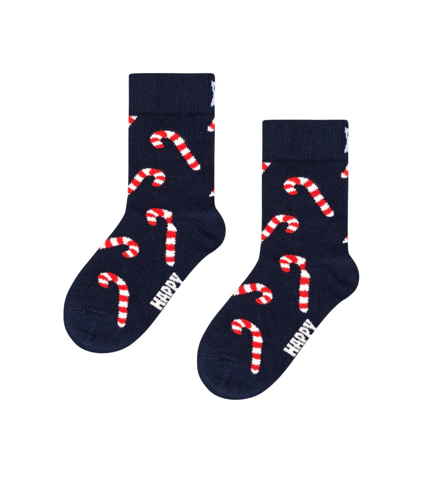 Socken Tagessocke Kids Candy Cane (Zuckerstange) navyblau Kinder - 1 Paar