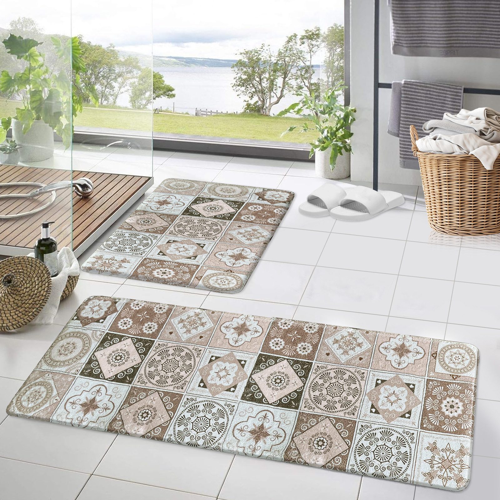 HOMELUX Badematte Badematte Badvorleger Badteppich Duschvorleger günstig online kaufen