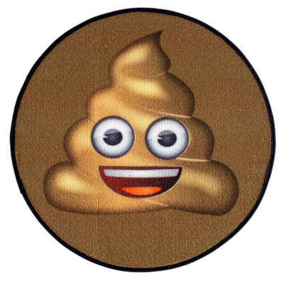 Teppich Smily - Emoji Haufen Rund 67 cm, Rockbites, Rund, Höhe: 3 mm