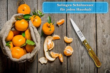 SMI Schälmesser 2-tlg Spickmesser Solingen Gemüsemesser Küchenmesser OlivenHolz