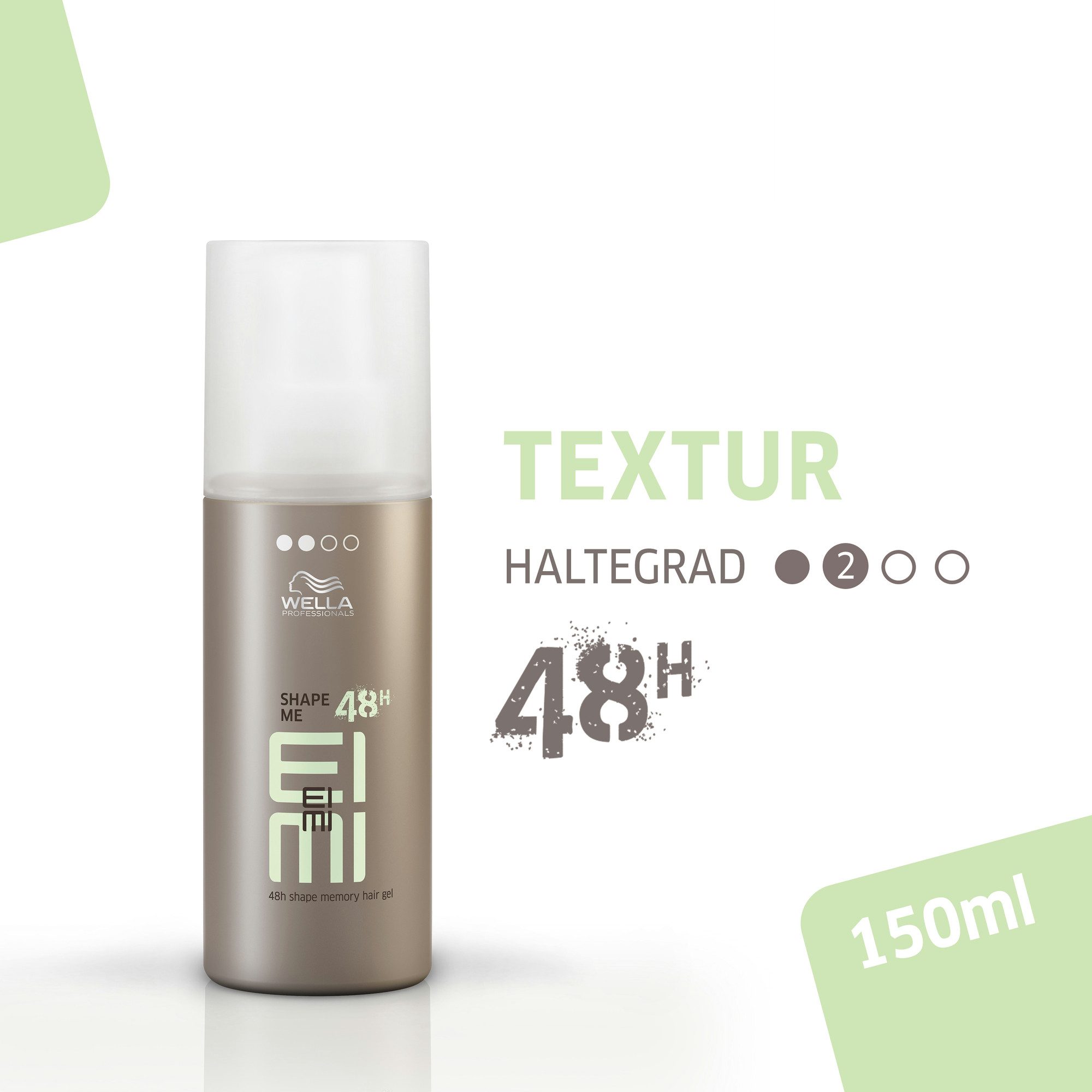 Wella Professionals Haargel EIMI SHAPE ME, 48h Halt, Memory-Polymer-Komplex aktiviert durch Hitze
