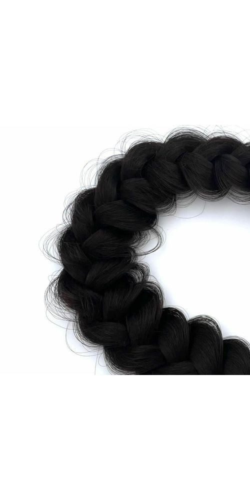 HairOlicious Haarband HairOlicious Fluffy Braid Chocolate