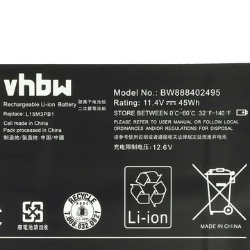 vhbw kompatibel mit Lenovo Chromebook N22-20, N22 Touch, Flex 11, C330, Laptop-Akku Li-Polymer 3900 mAh (11,4 V)