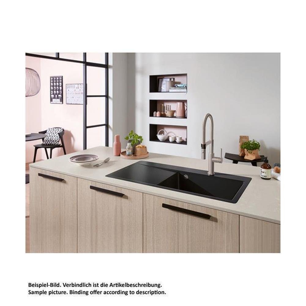 Villeroy & Boch Küchenspüle Chromite & Flat Subway cm Premiumline Style Villeroy Boch (flächenbündig) 60 J0 links, 98/49 (glänzend) Becken