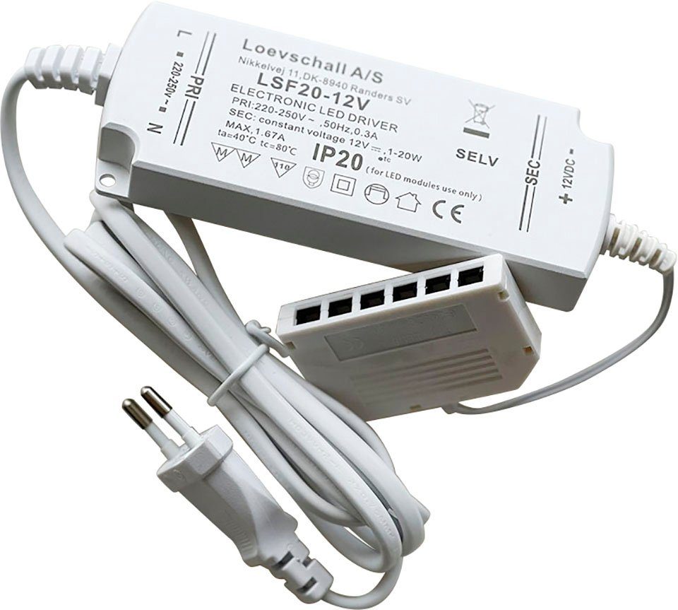 Loevschall Trafo LED LED Trafo (Plug & Shine, LED Trafo 20W/12V, IP20)