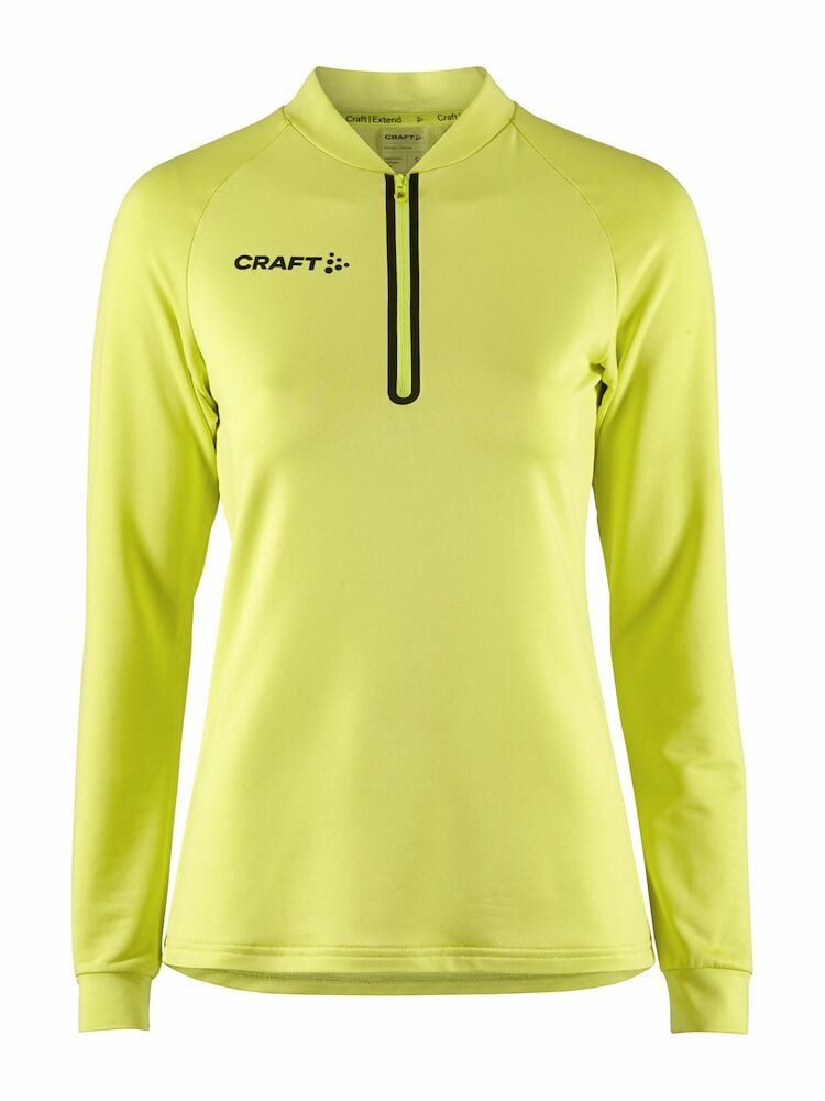 Langarmshirt Extend Halfzip (hohe Bewegungsfreiheit, bequeme Passform) gelb Damen