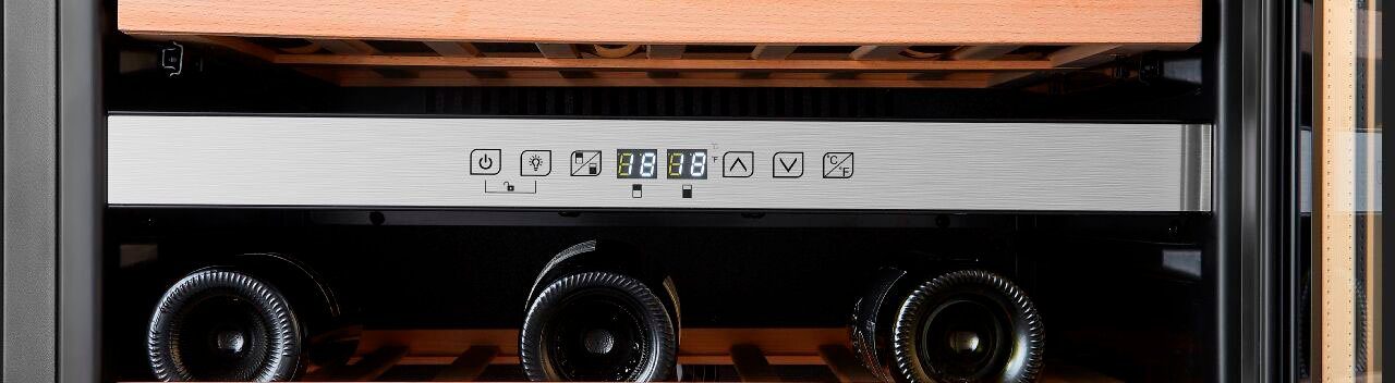 Hanseatic Weinkühlschrank HWC46ECIA, für 46 Standardflaschen á 0,75l,mit 5 Flaschenborden