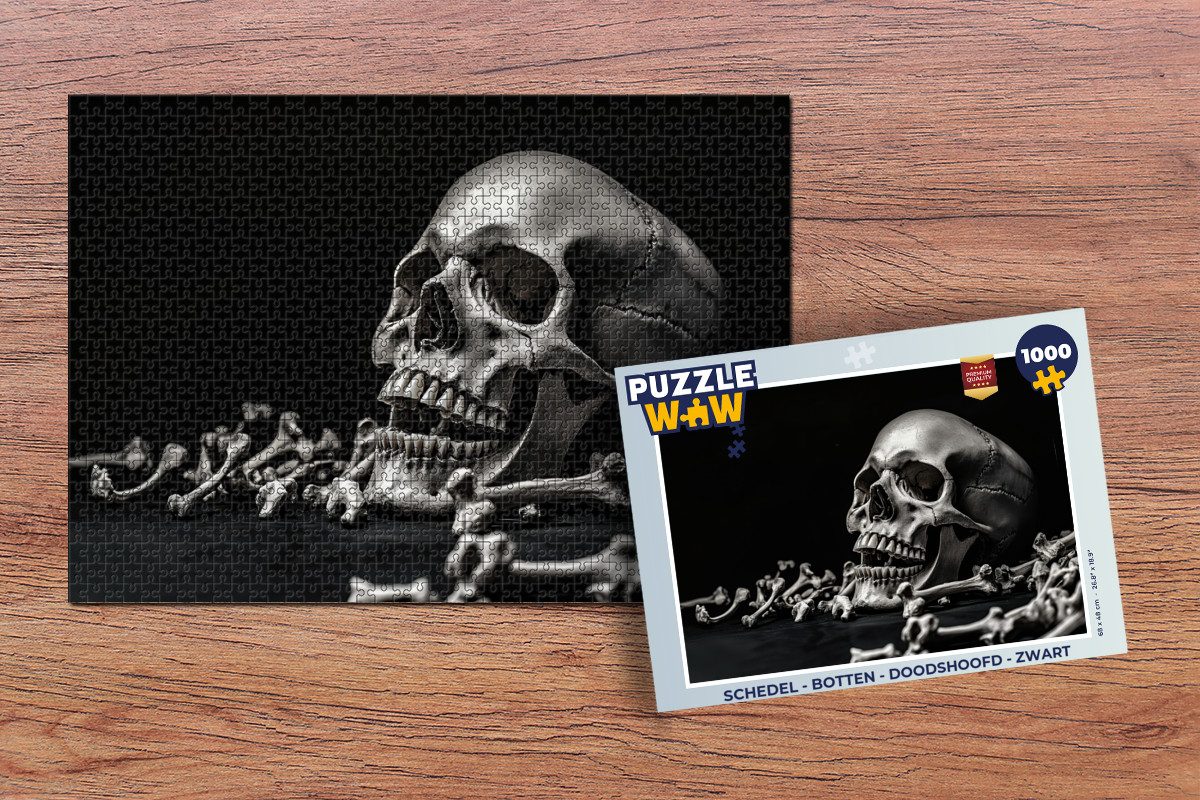MuchoWow Puzzle Totenkopf - Knochen - günstig online kaufen