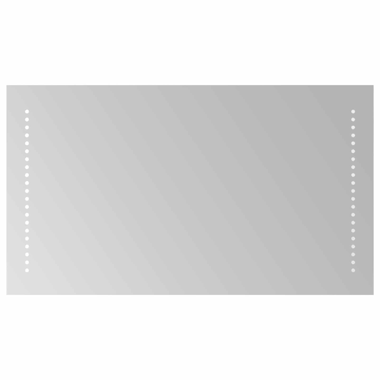 vidaXL Spiegel LED-Badezimmerspiegel Transparent 70 x 40 cm Gehärtetes Glas (1-St)