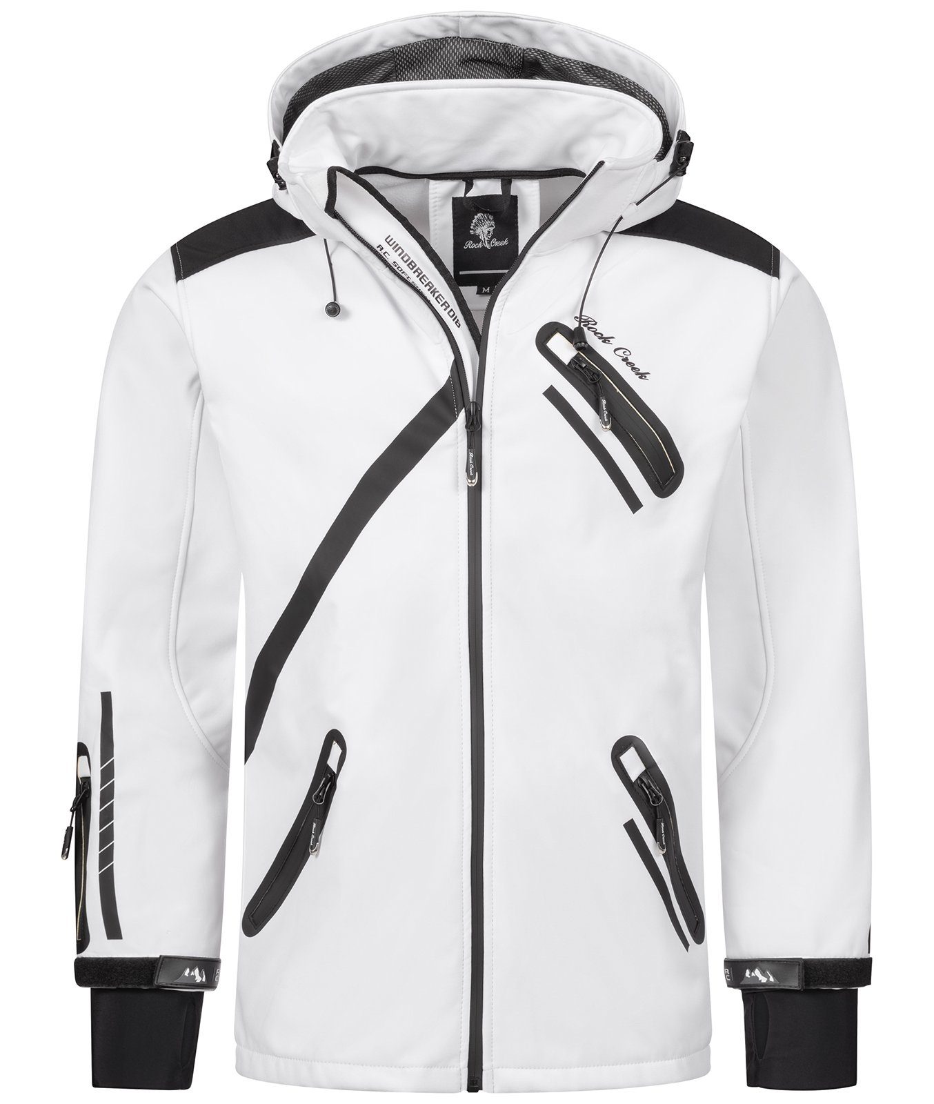 Spannende Softshelljacke Herren Wei Bilder