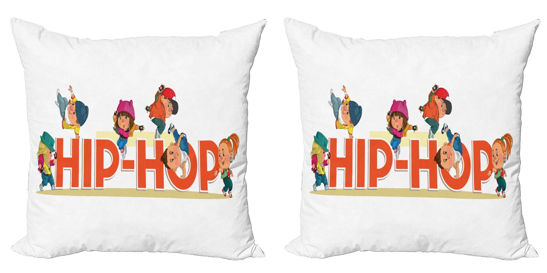Kissenbezüge HipHop Accent Digitaldruck, Stück), (2 Abakuhaus Modern Hop-Tanz-Moonwalk Hip Doppelseitiger