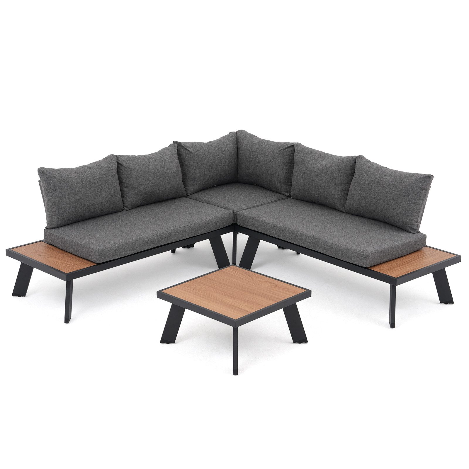 JOIVI Gartenlounge-Set Gartenlounge Set aus Aluminium, günstig online kaufen