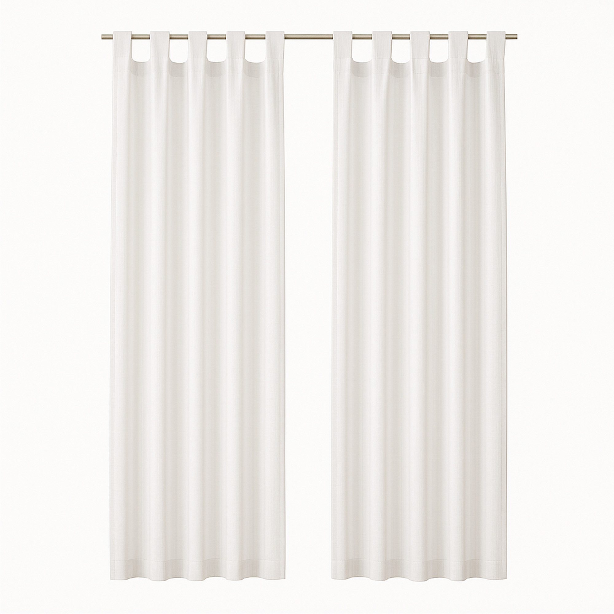 Bestlivings Gardine "Ellen" mit Schlaufen (2 St), Schlaufe, blickdicht, Polyester, einfarbig, modern, waschbar bei 30°C