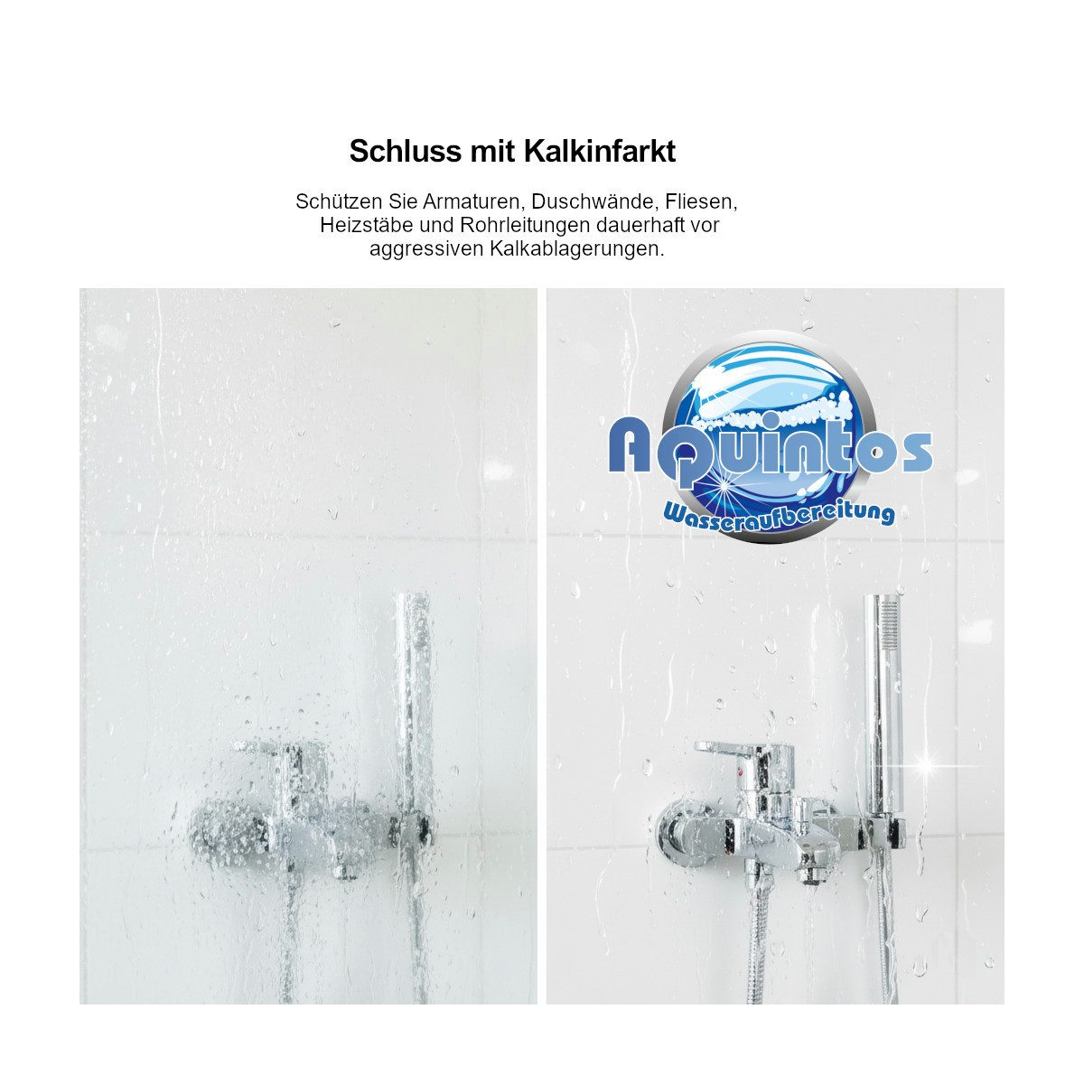 Aquintos Wasseraufbereitung Wasserhahn-Wasserfilter Aquintos MKC24 TOP- Line Wasserenthärtungsanlage Wasserentkalkungsanla, Für Haushalte von 1 - 3 Personen