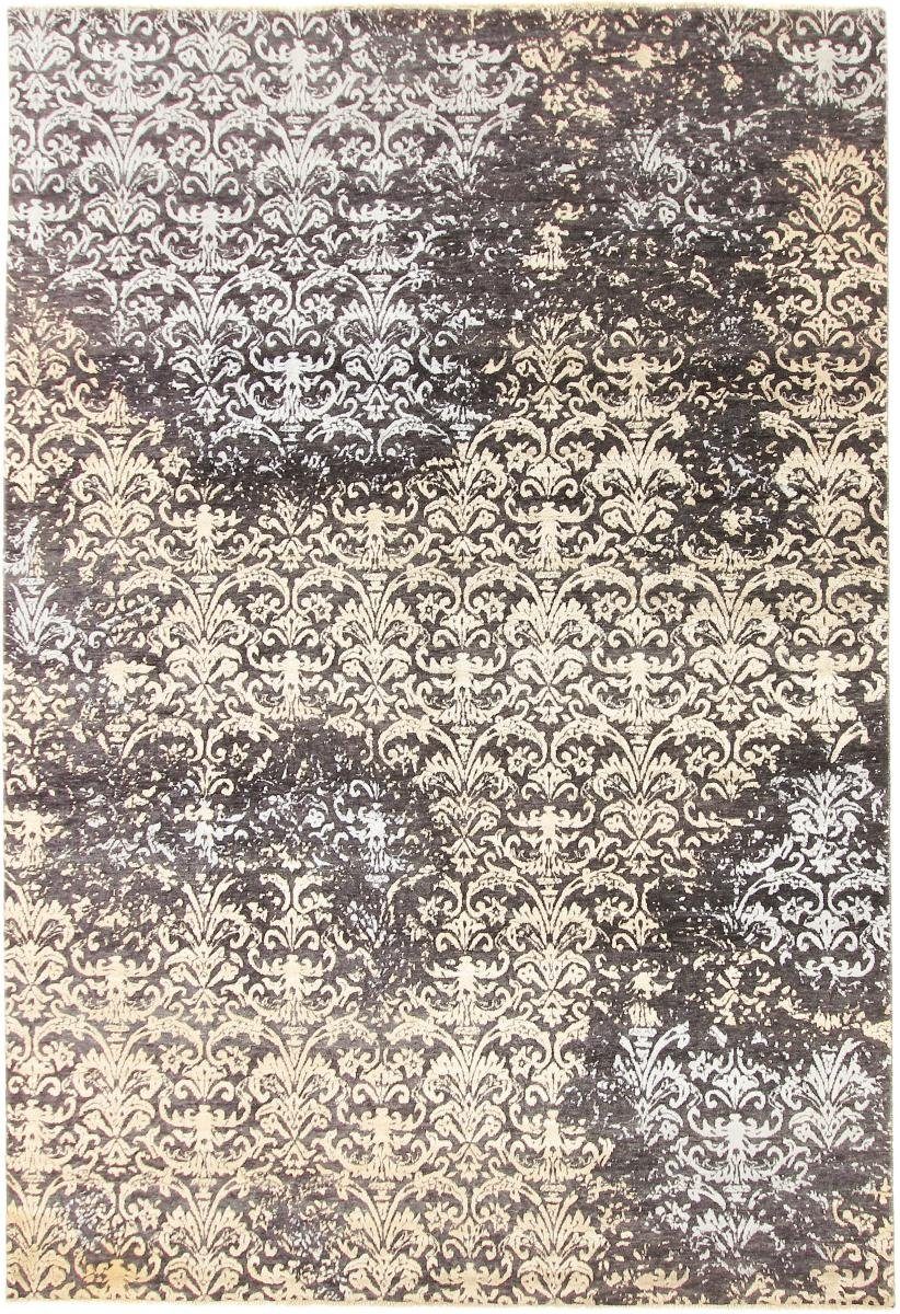 mm Höhe: Nain rechteckig, / 207x301 12 Sindhi Designteppich, Handgeknüpfter Orientteppich Orientteppich Trading, Moderner