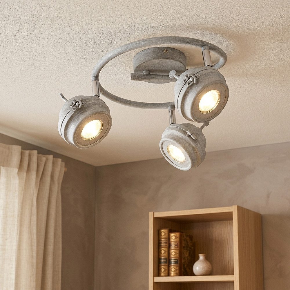 GLOBO LIGHTING LED Deckenleuchte, Leuchtmittel inklusive, Warmweiß, Deckenlampe Spotlampe Deckenstrahler beweglich LED Wohnzimmerlampe