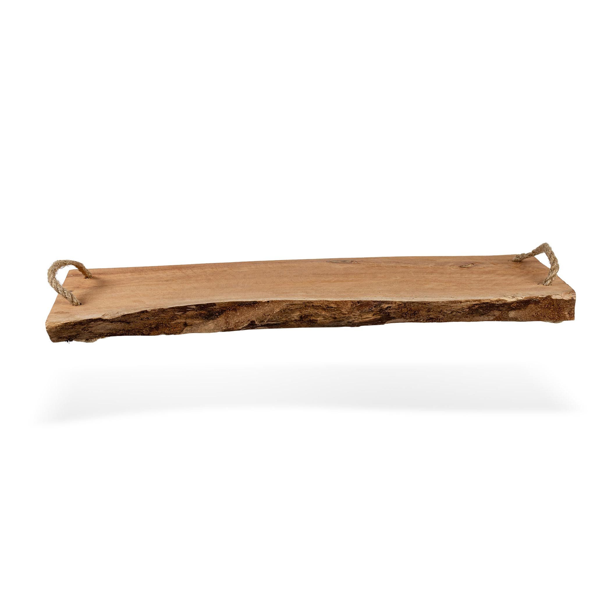 Spetebo Tablett Massivholz Servierplatte - 50 x 20 cm, Holz, Holz Servierbrett Serviertablett – Bild 5 von 5