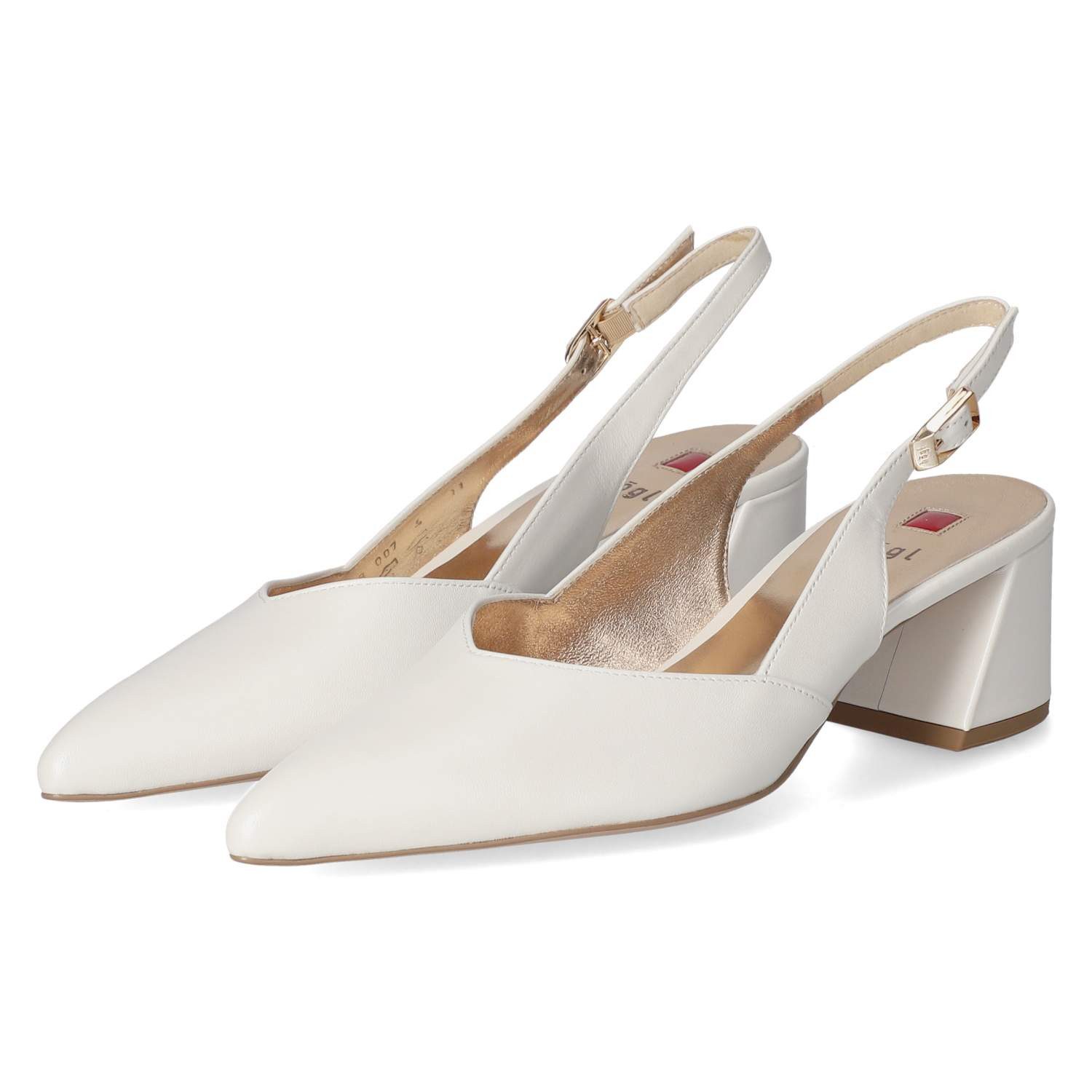 Högl Högl 11046130300 Damen Glattleder weiss Slingpumps günstig online kaufen