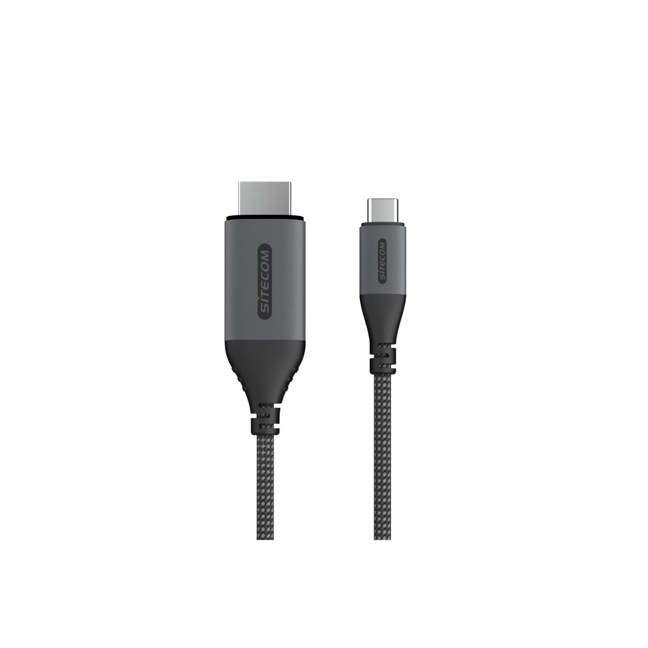 Sitecom CA-1001 Usb-адаптер USB-C Stecker zu HDMI-A Buchse, 180 cm, 4K bei 60 Hz, HDMI 2.0, 180 cm Nylonkabel, Plug & Play