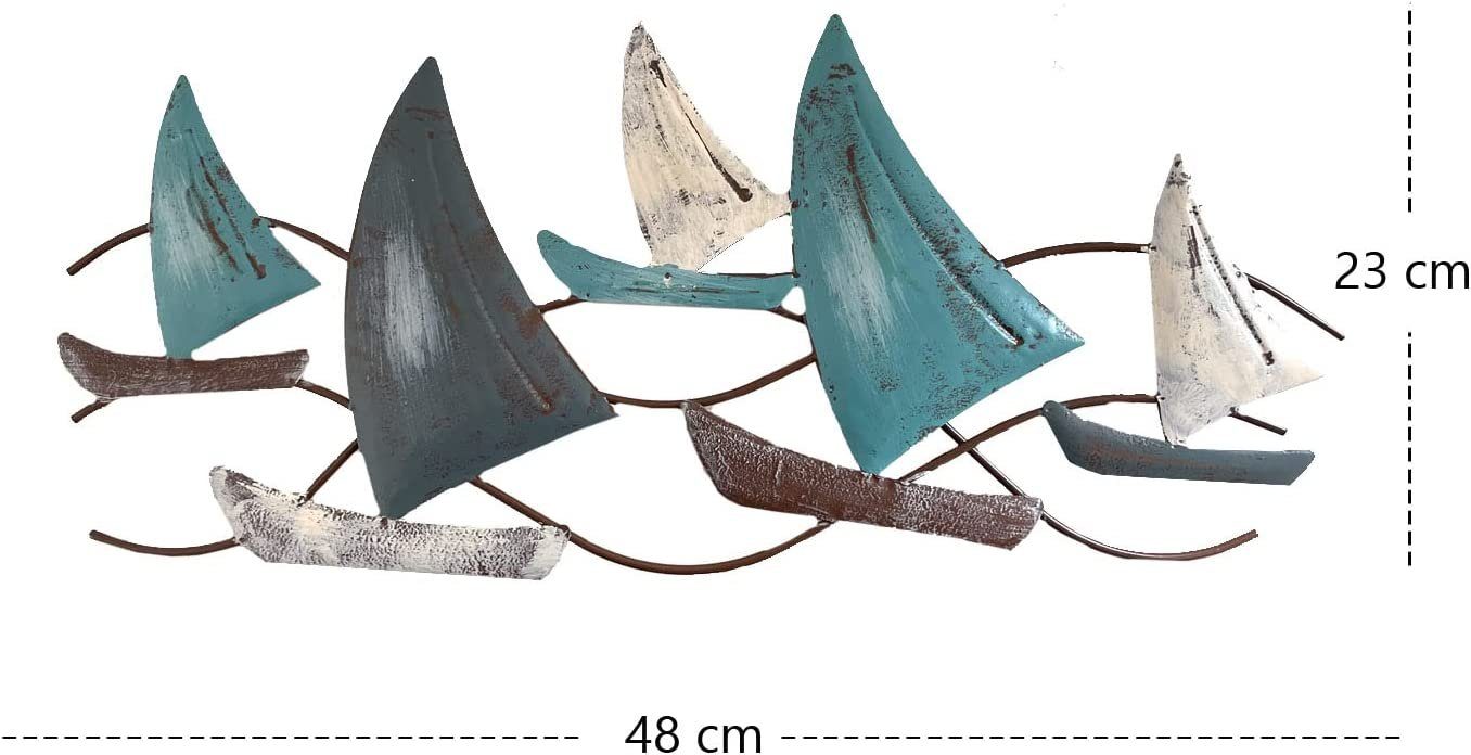 LB H&F Lilienburg Wanddekoobjekt Wandskulptur Segelschiffe Wanddeko Wandobj günstig online kaufen
