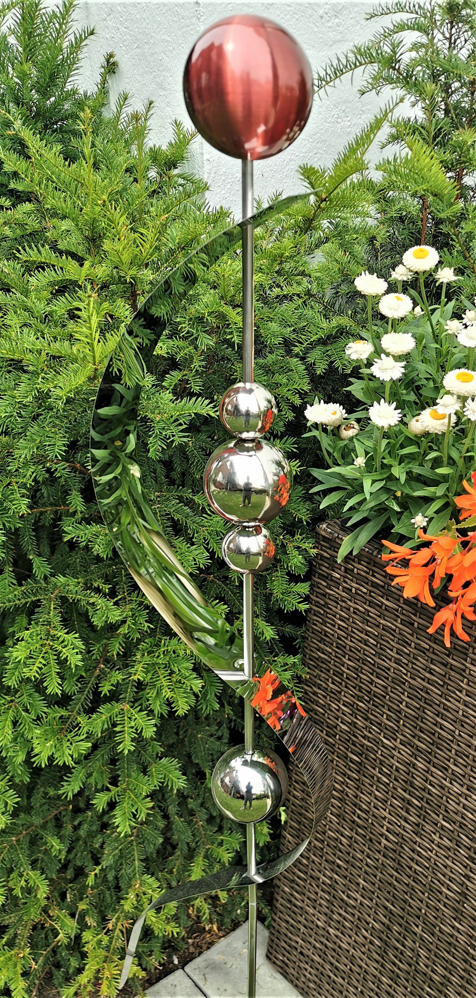 Jürgen Bocker GartenAmbiente Gartenstecker »Skulptur Merkur Edelstahl