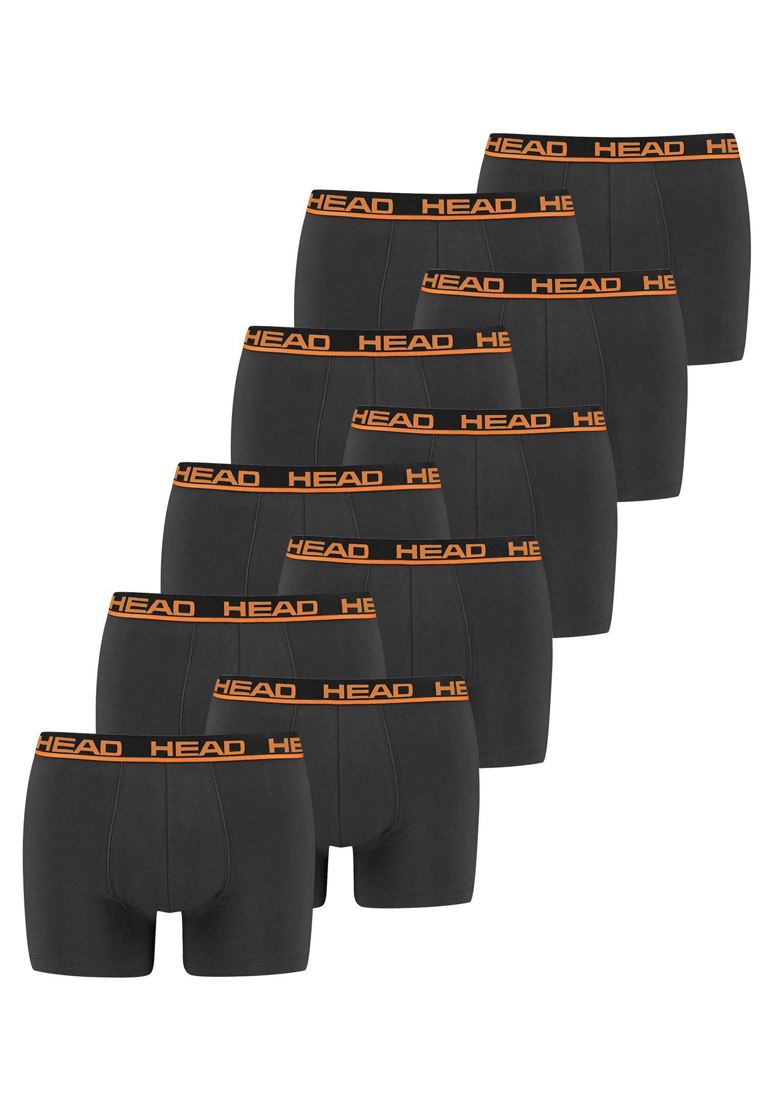Head Boxershorts Head Basic Boxer 10P (Spar-Set, 10-St., 10er-Pack) 862 - dark shadow