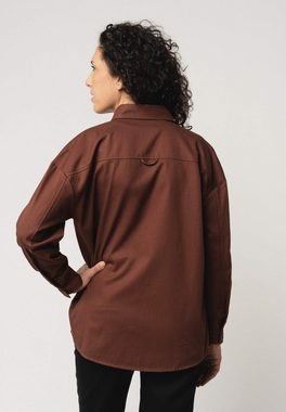 MELA Langarmhemd Overshirt Style esha Aufgesetzte Brusttasche