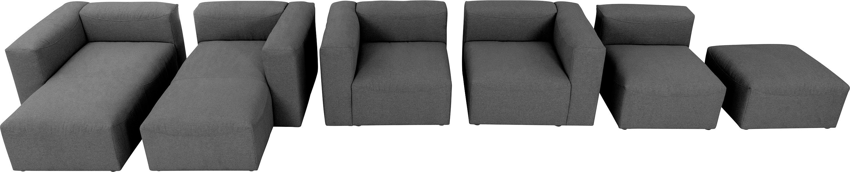 Winzer® mit Armlehne, Element Lena, Max individuell anthrazit Sofa-Eckelement kombinierbar