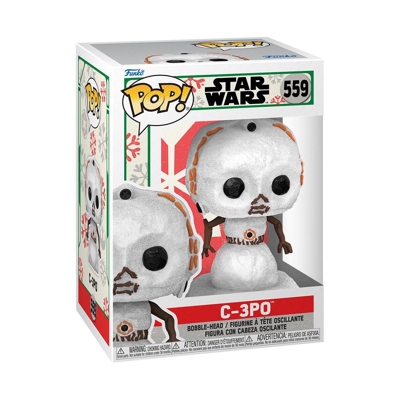 Snowman Actionfigur Holiday Funko - #559 POP! Funko Star C-3PO Wars: