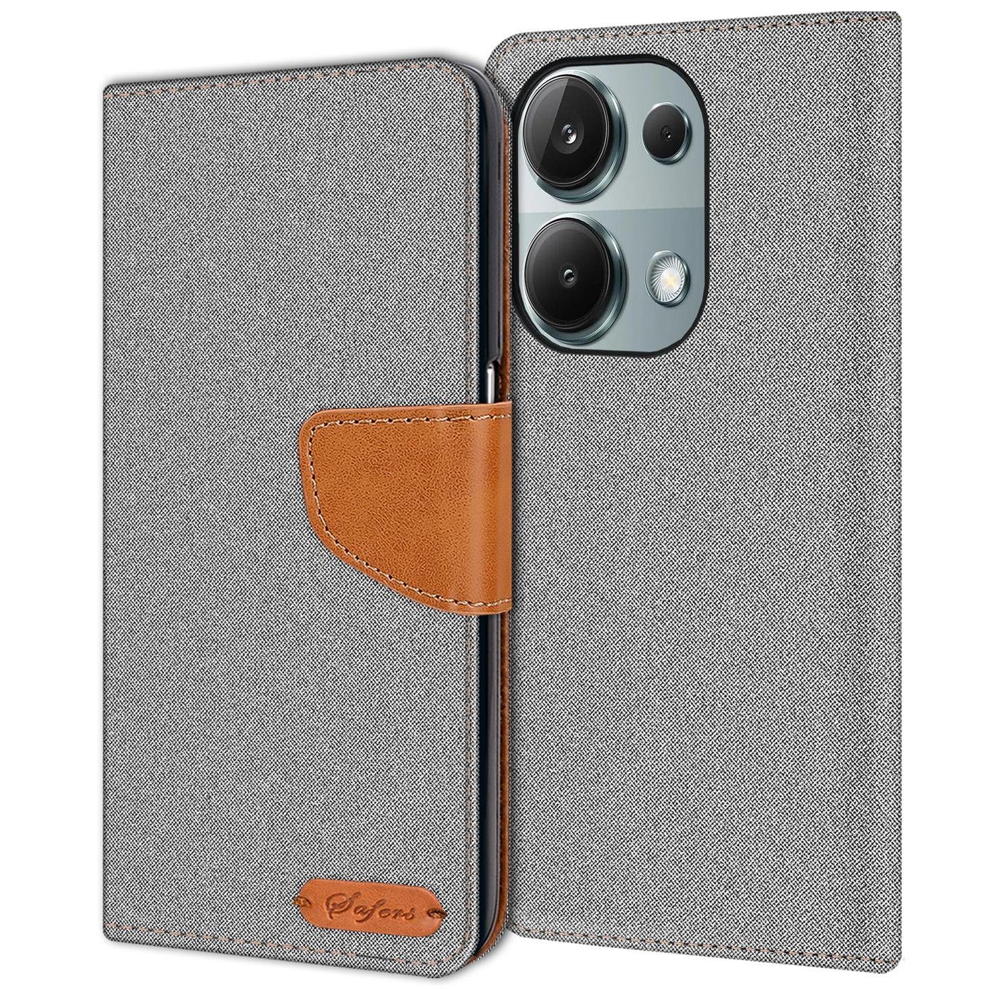 Handyhülle Denim Schutzhülle Flip Case für Xiaomi Redmi Note 13 Pro