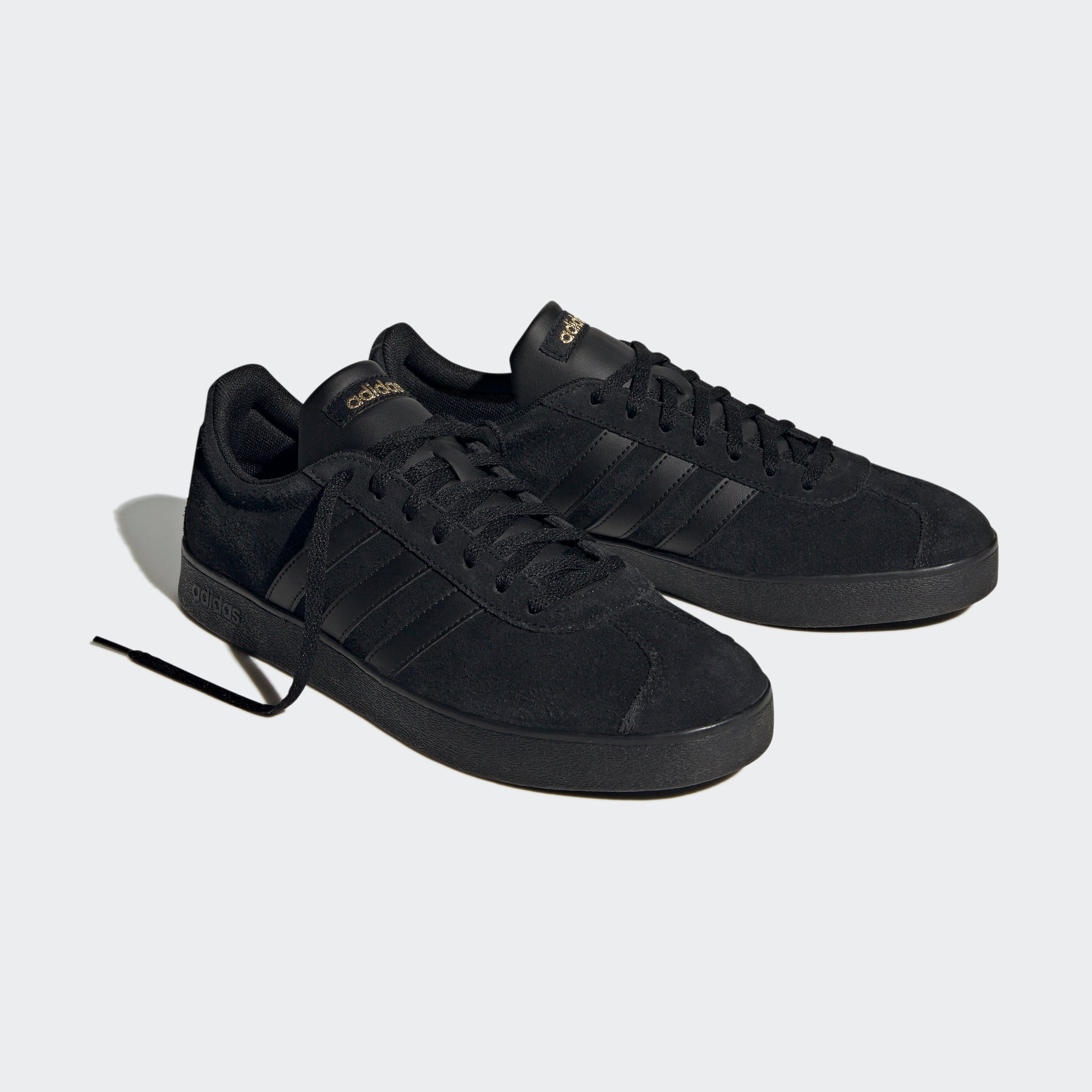 adidas Sportswear Sneaker Gold COURT Core adidas Black VL Design Black 2.0 Metallic auf den Spuren / Core des Samba 