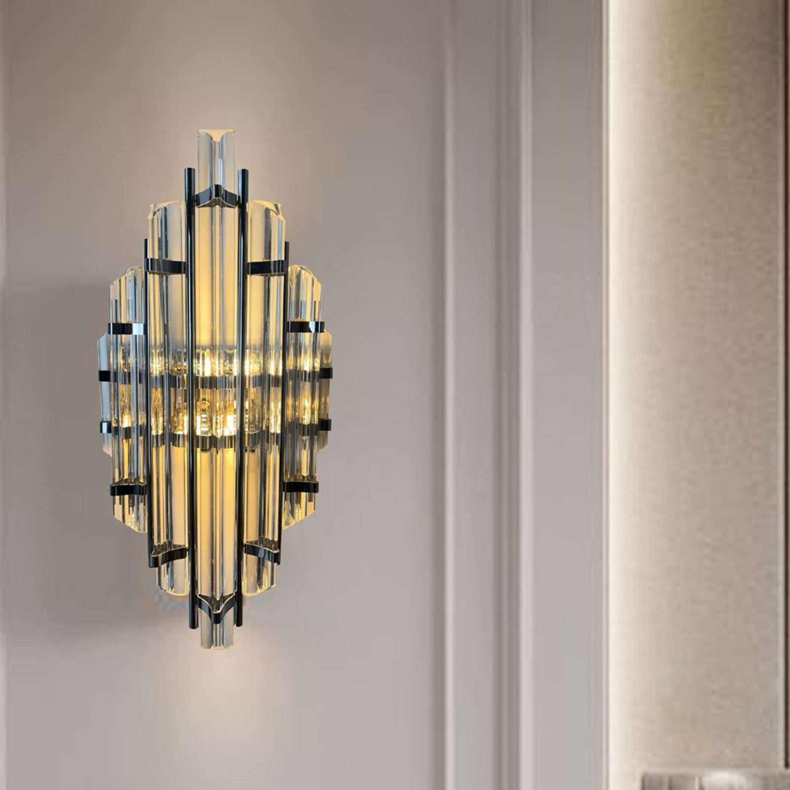 Bamyum Wandleuchte Bamyum Wandleuchte Champion Vintage Metall und Glas Wandlampe, ohne Leuchtmittel