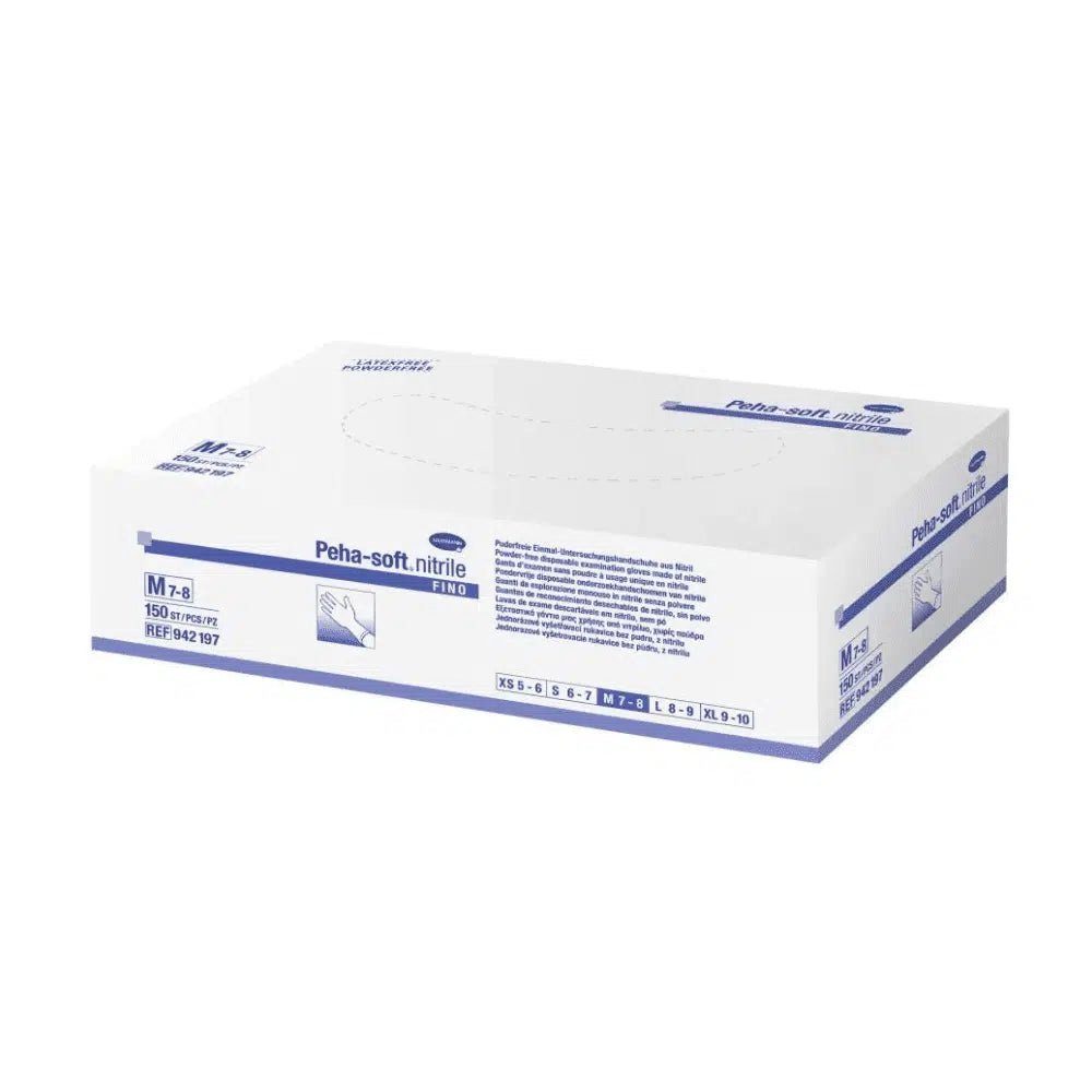 AG puderfrei Blau Peha-soft® - fino 10x - PAUL Nitril-Handschuhe Einweghandschuhe, nitrile / HARTMANN M