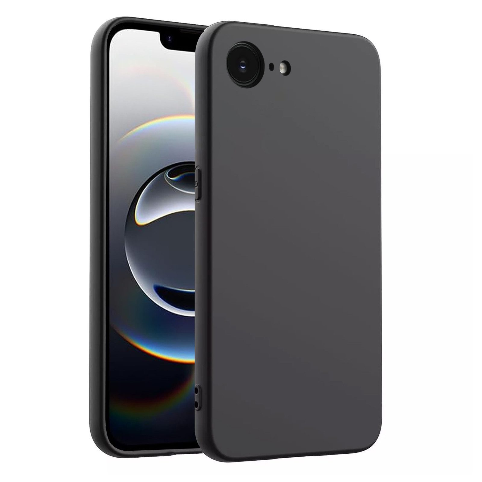 betterfon Handyhülle für Apple iPhone Stoßfeste Silikonhülle mit Bumper-Rahme, Silikon Case mit griffiger Oberfläche erhöhter Rand und Kameraschutz