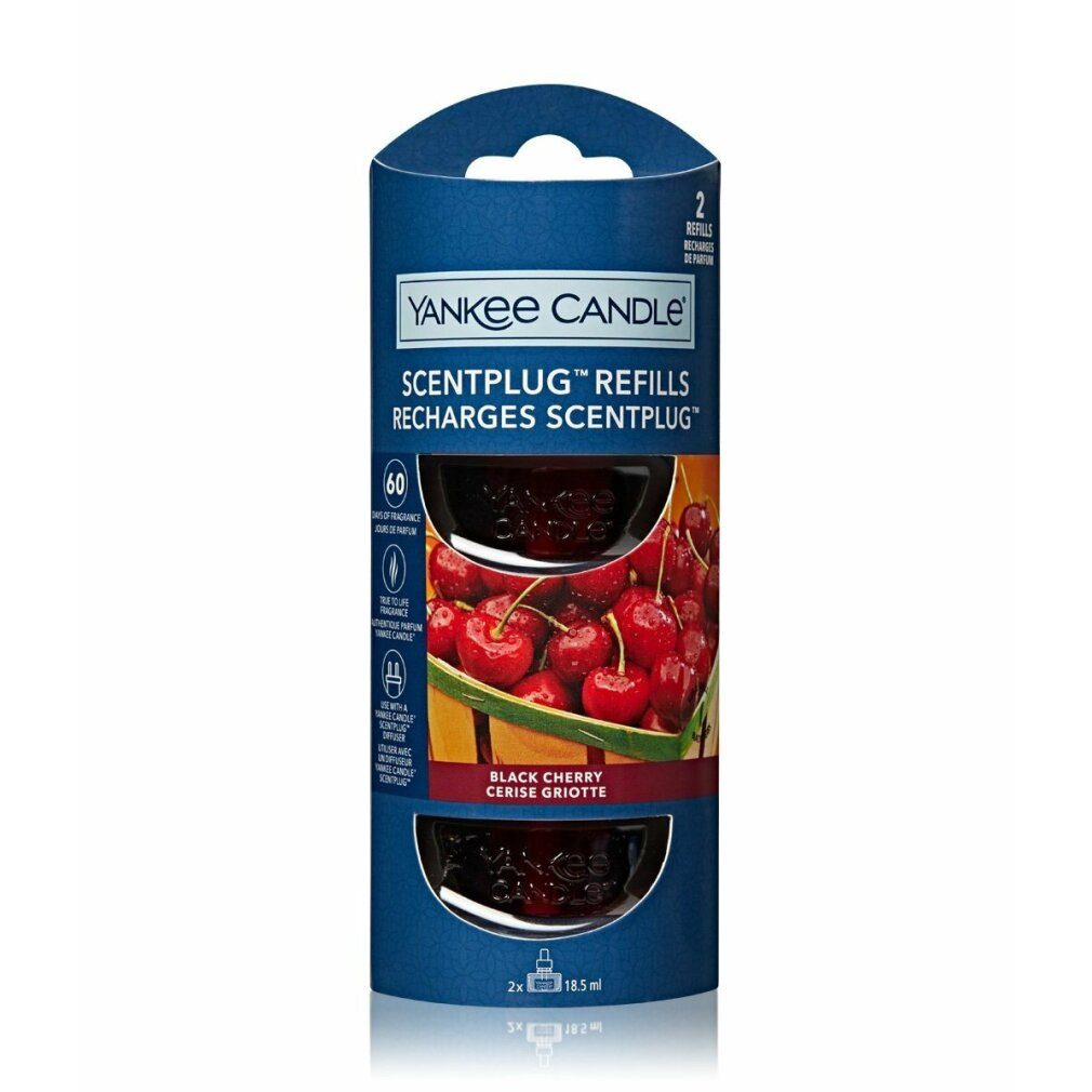 Yankee Candle Duftkerze Nachfüllpackung Black Cherry 2x 18,5ml