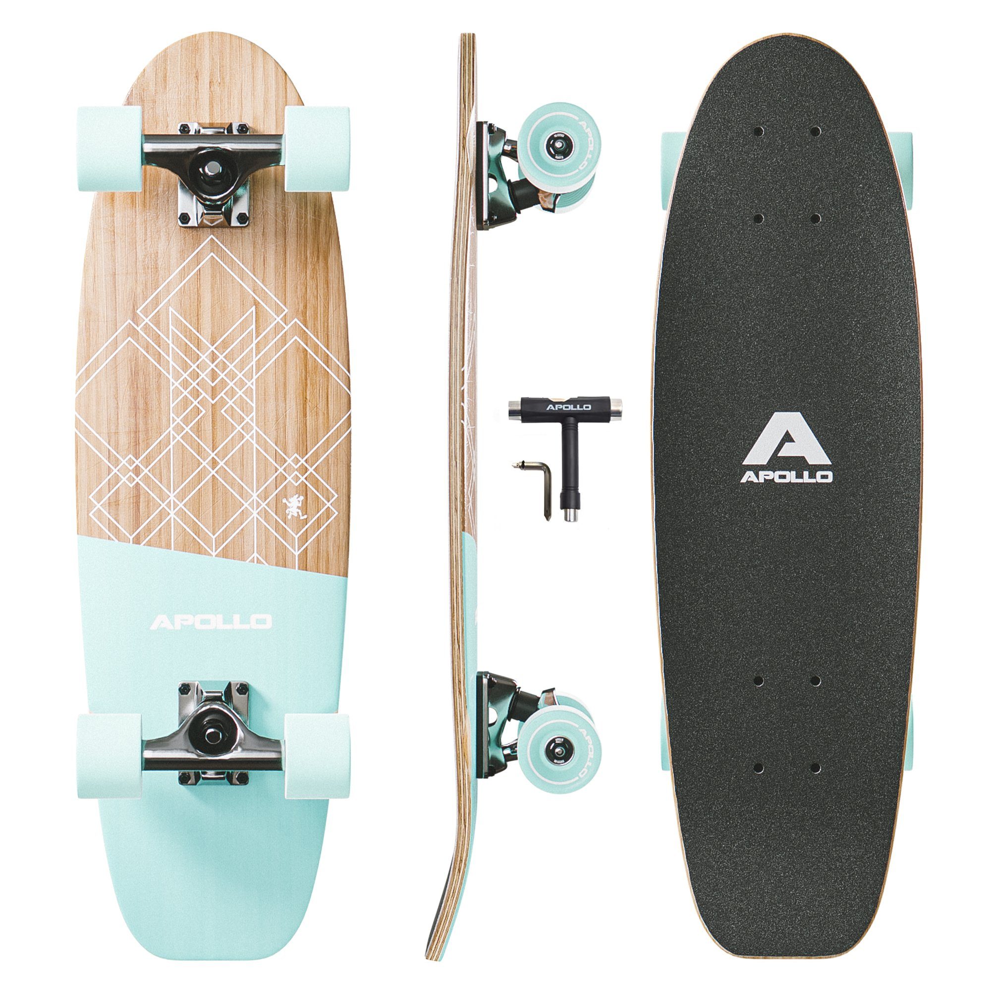 Apollo Miniskateboard Midiboard 27", leicht, kompakt & wendig