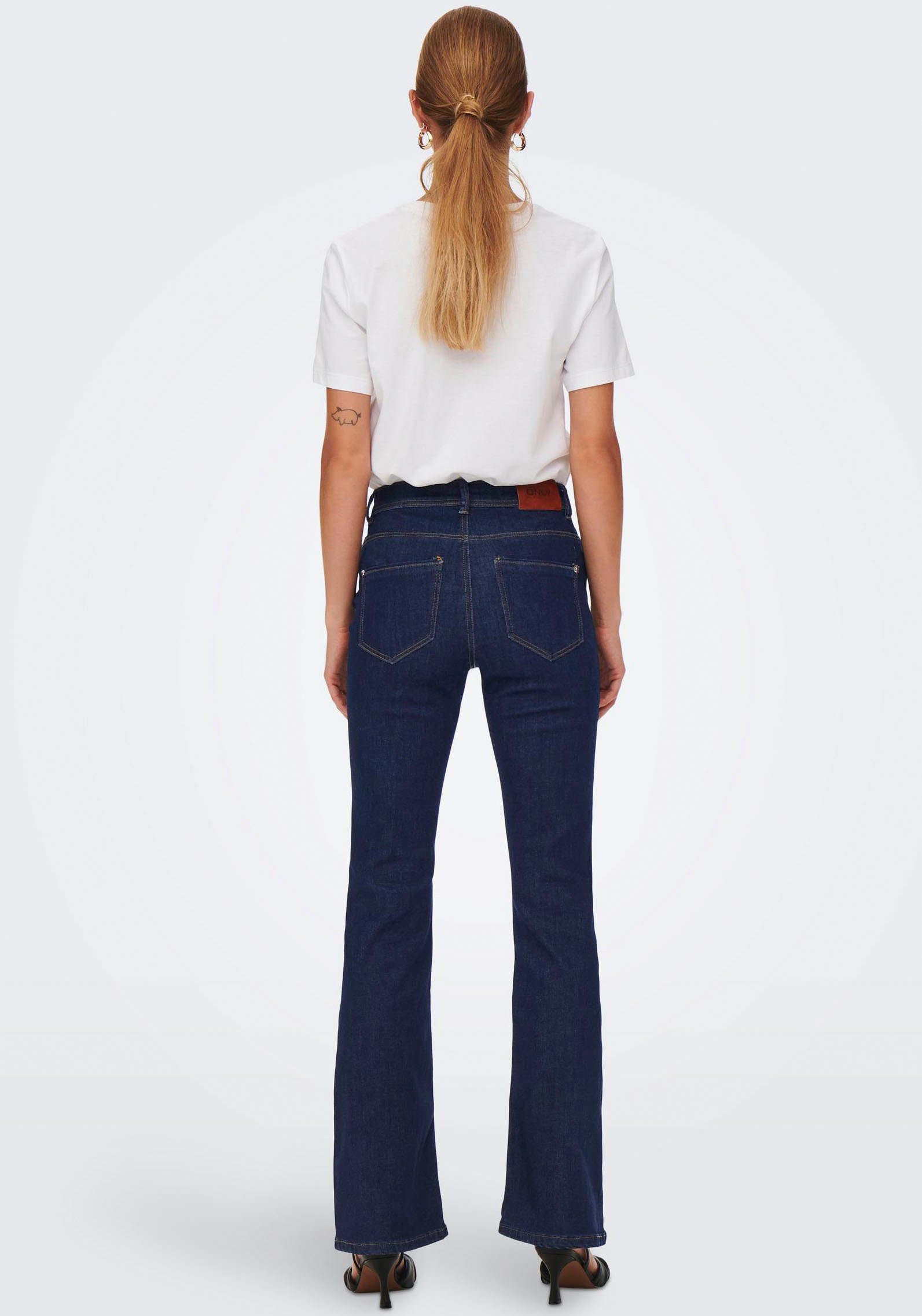 ONLY Bootcut-Jeans ONLWAUW LIFE HW FLARED günstig online kaufen