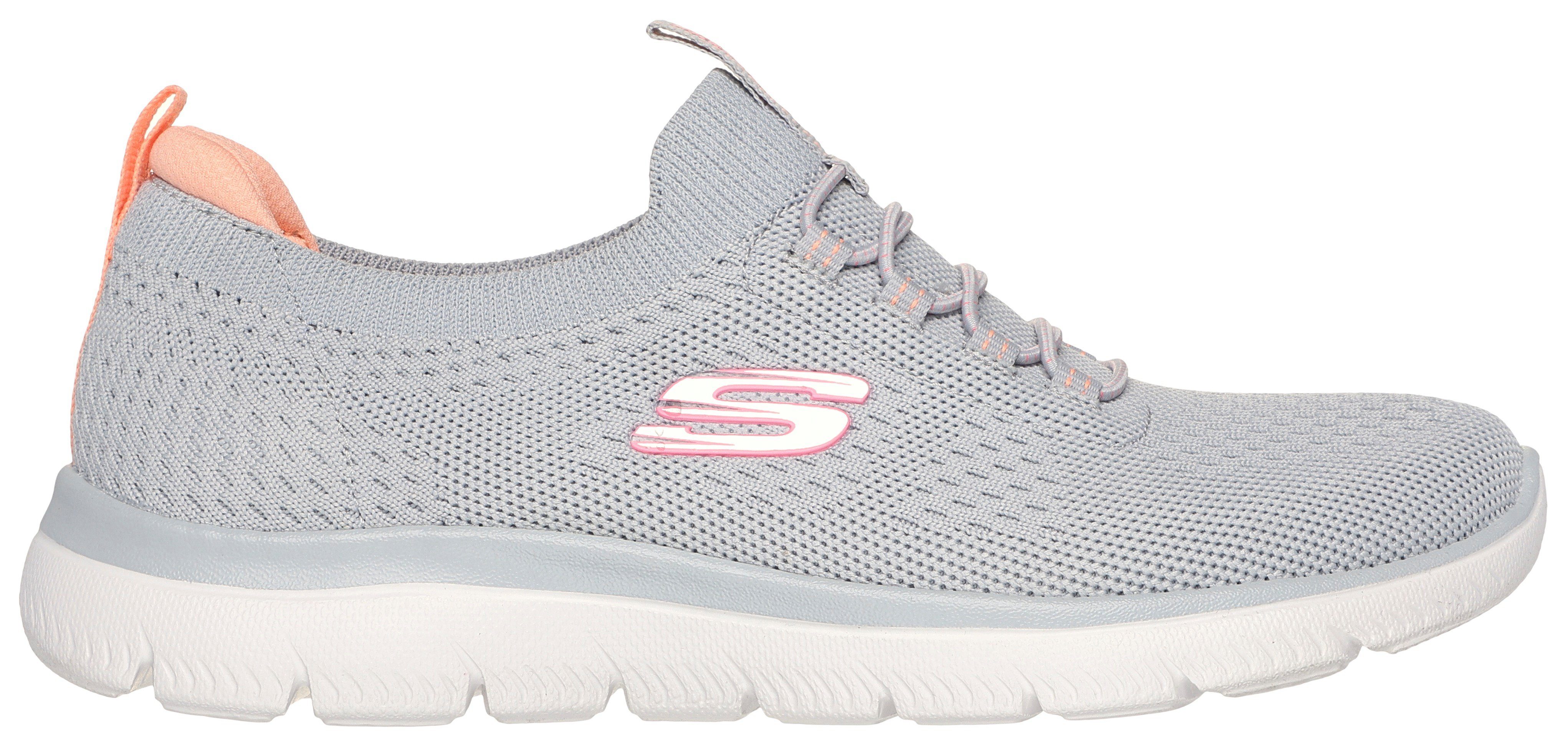 Skechers SUMMITS Slip-On Sneaker, Freizeitschuh, Halbschuh, Slipper mit flexibler Traktionslaufsohle