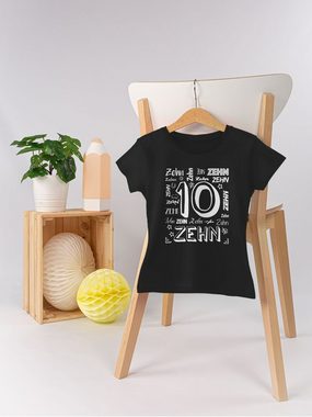 Shirtracer T-Shirt Zehnter Zahlen 10. Geburtstag