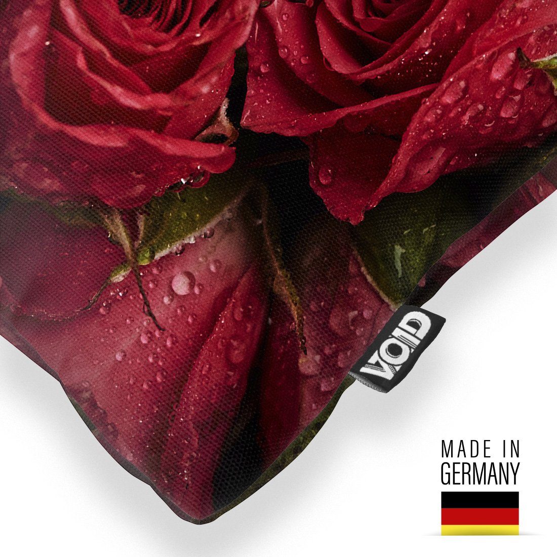 VOID Kissenbezug, (1 Stück), Rosenstrauss rote Rosen Blumen muttertag geschenk geblümt garten rose