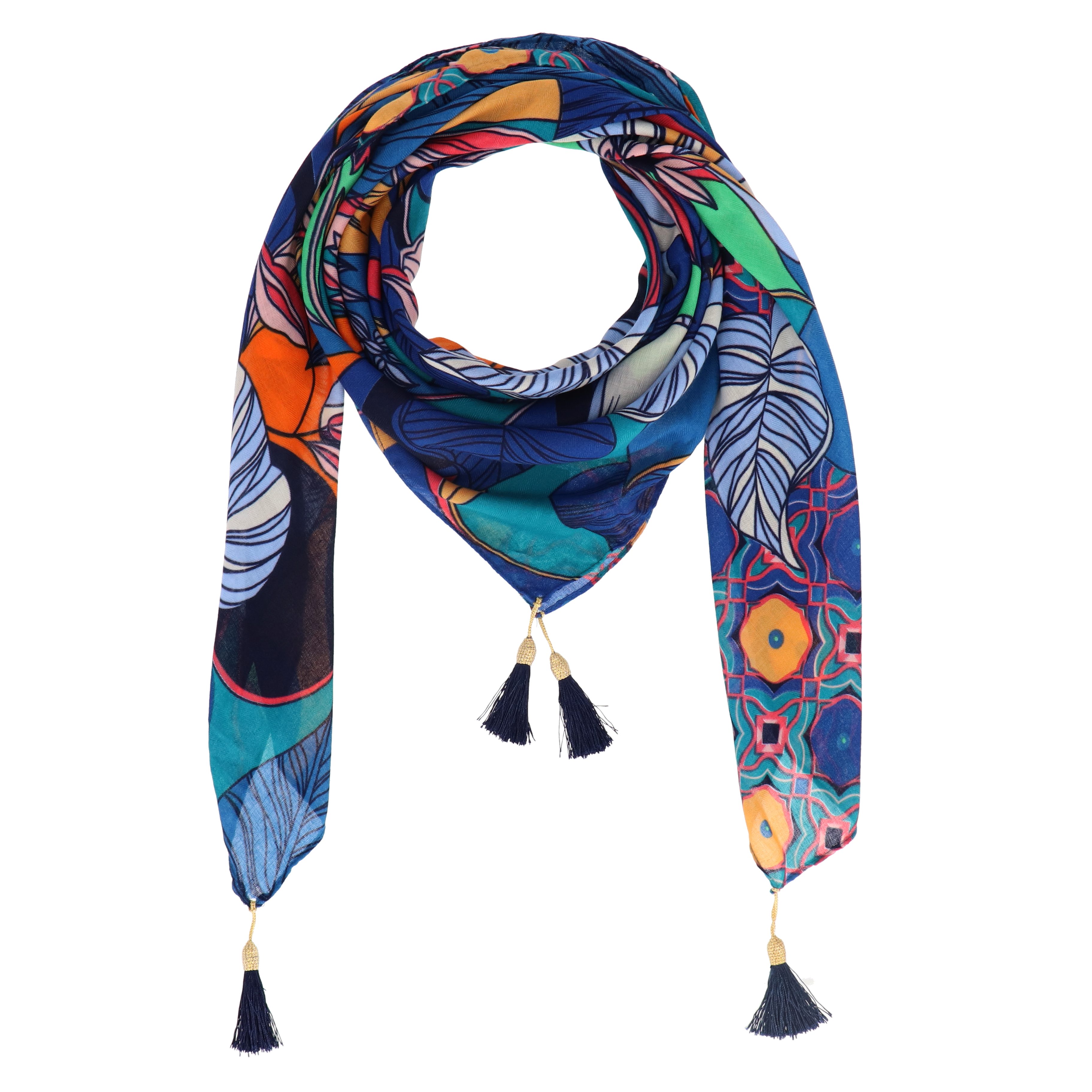 halsüberkopf Accessoires Modetuch Tuch Lovely Garden, mit Tasseln günstig online kaufen