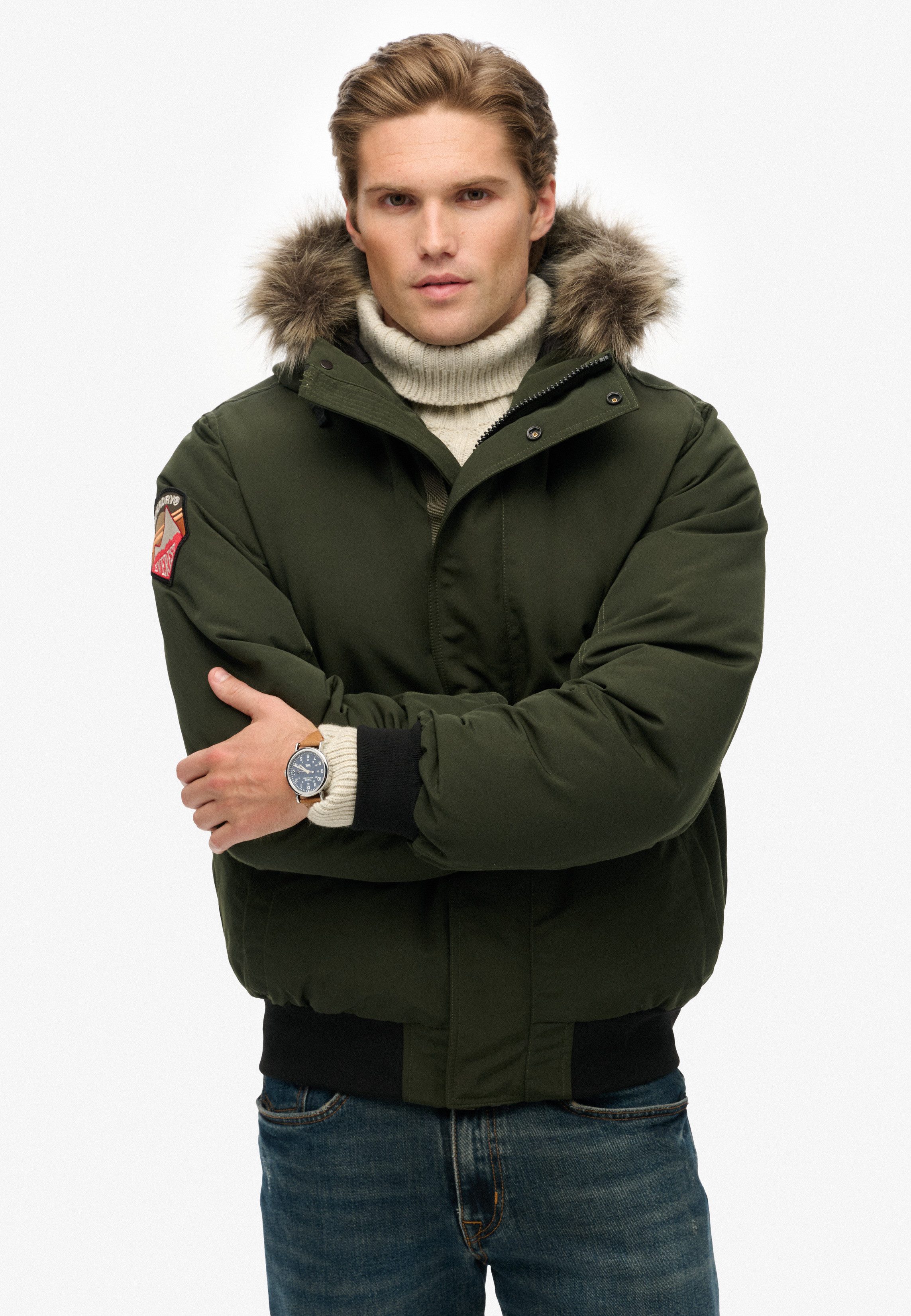 Superdry Steppjacke EVEREST FAUX FUR BOMBER JACKET günstig online kaufen
